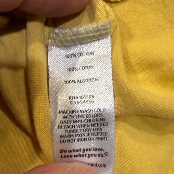 Life Is Good Sunflower Yellow Tee with Blue Graphic - Picture 9 of 11